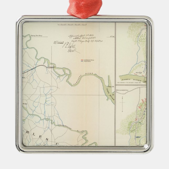 Battlegrounds Richmond, Va Metal Tree Decoration (Front)