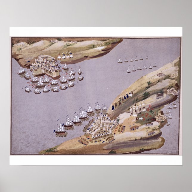 Battles for the Islands of Crete and Samos, plate Poster (Front)