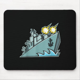 Battleship Aircraft Carrier War Ship Graphic  Mouse Pad