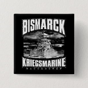 Battleship Bismarck 15 Cm Square Badge