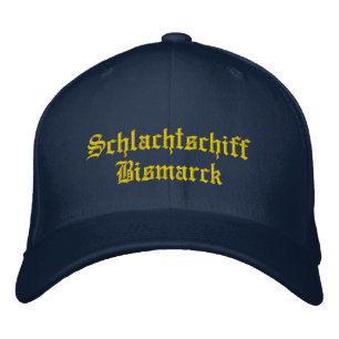 Battleship Bismarck Embroidered Hat