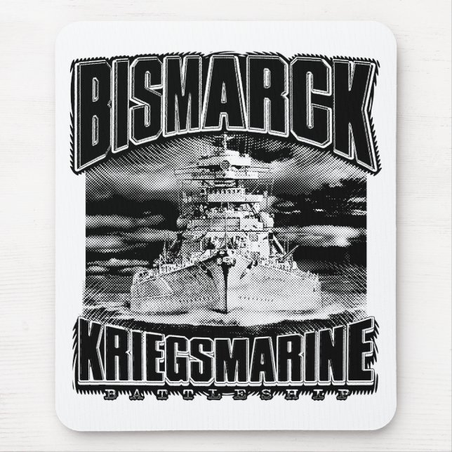 Battleship Bismarck Mouse Pad (Front)