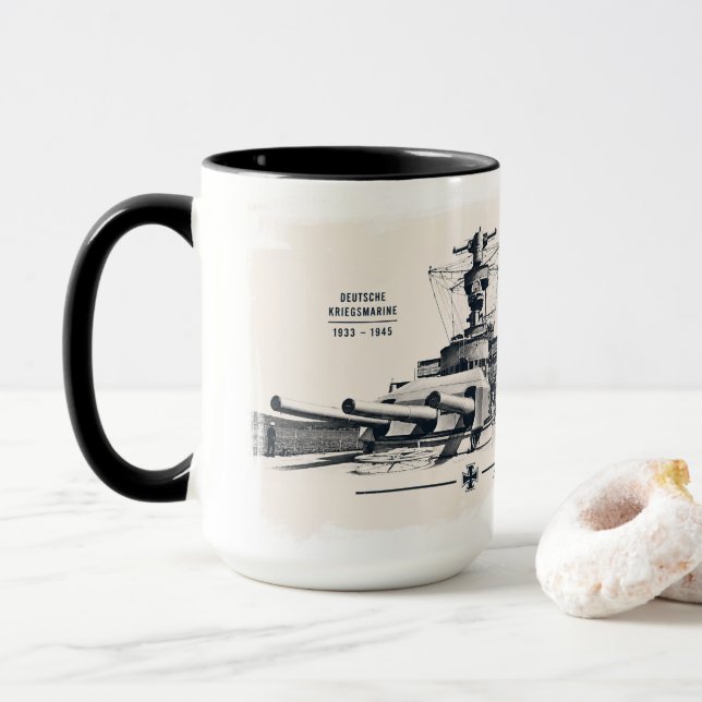 Battleship Deutschland Mug (With Donut)
