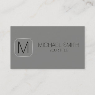 Battleship grey colour background business card