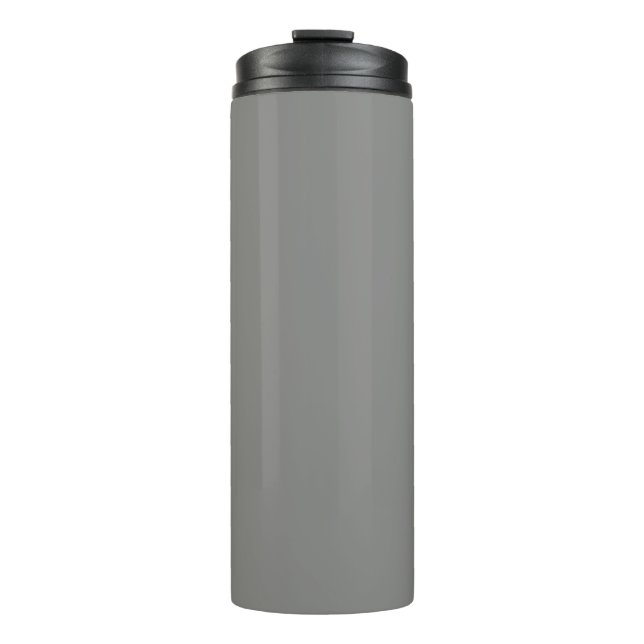  Battleship grey (solid colour)  Thermal Tumbler (Front)