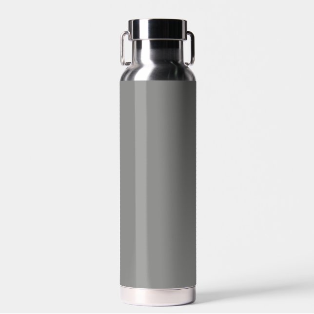  Battleship grey (solid colour)  Water Bottle (Front)