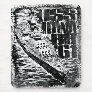 Battleship Iowa Mousepad
