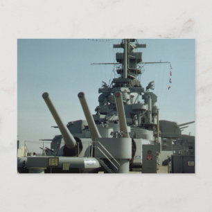 Battleship Massachusetts Photo Postcard