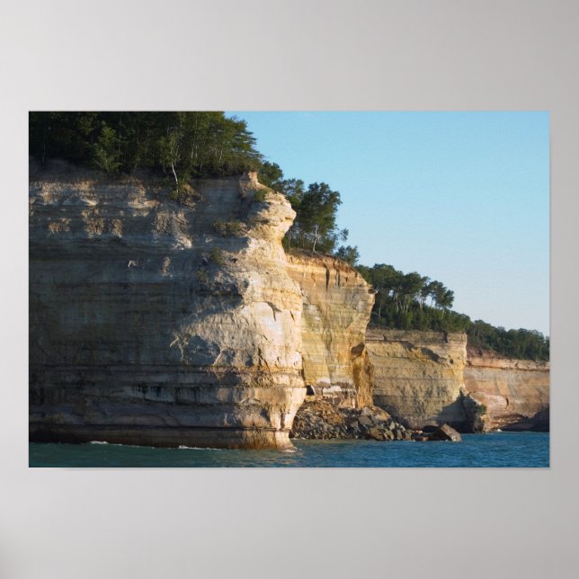 Battleship Row, Pictured Rocks Nat'l Lakeshore, MI Poster (Front)