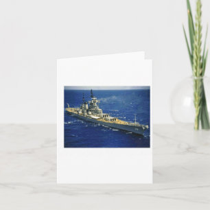 Battleship Uss New Jersey  Card