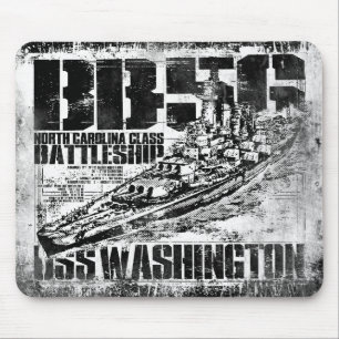 Battleship Washington Mouse Pad