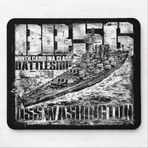 Battleship Washington Mouse Pad