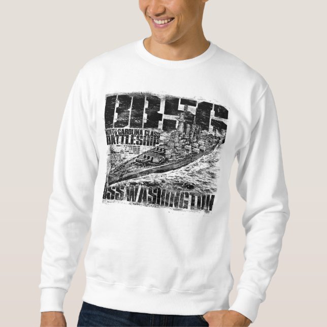Battleship Washington Pullover Sweatshirt (Front)