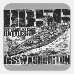 Battleship Washington Square Sticker