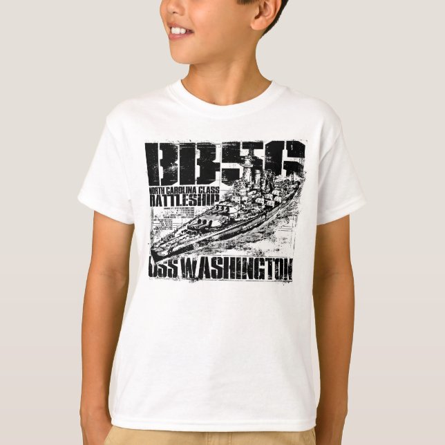 Battleship Washington Tee Shirt (Front)