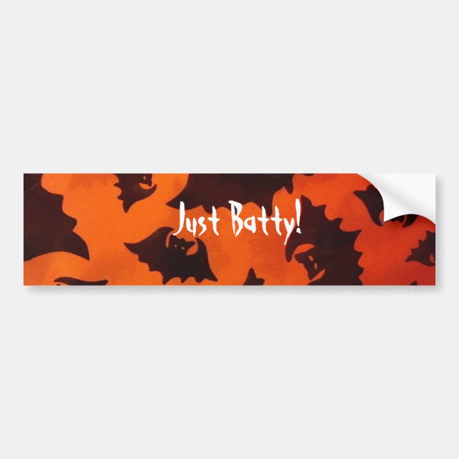 Batty Bumper Sticker (Front)