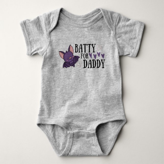 BATTY FOR DADDY BABY BODYSUIT (Front)