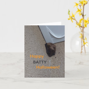 Batty Halloween Note Card