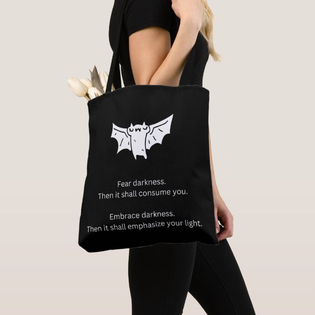 Batty The Bat Tote Bag (Close Up)