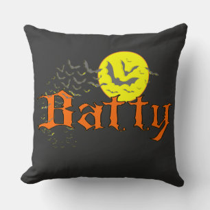 Batty Wonderland Throw Pillow