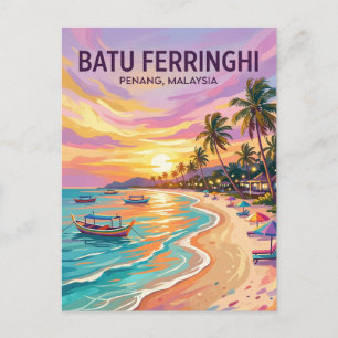Batu Ferringhi Beach Malaysia Postcard
