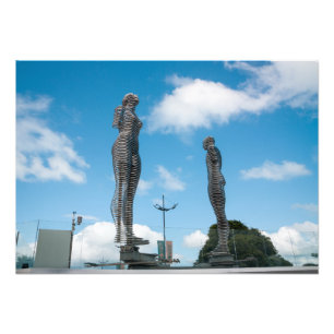 Batumi city Georgia. Ali and Nino statue Photo Print