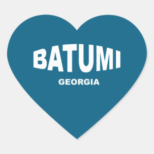 Batumi Georgia Heart Sticker