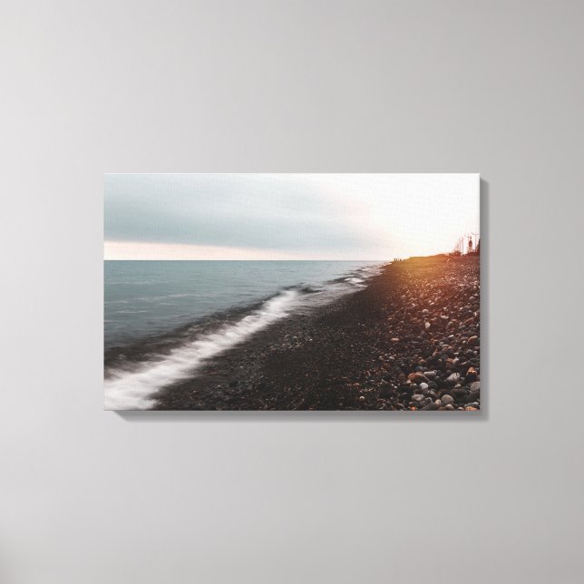 Batumi sea. Georgia Canvas Print (Front)