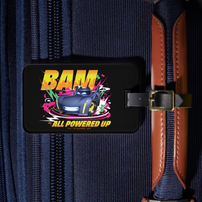 Batwheels™ Bam - All Powered Up Luggage Tag (Front Insitu 4)