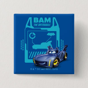 Batwheels™ Bam - The Batmobile 15 Cm Square Badge
