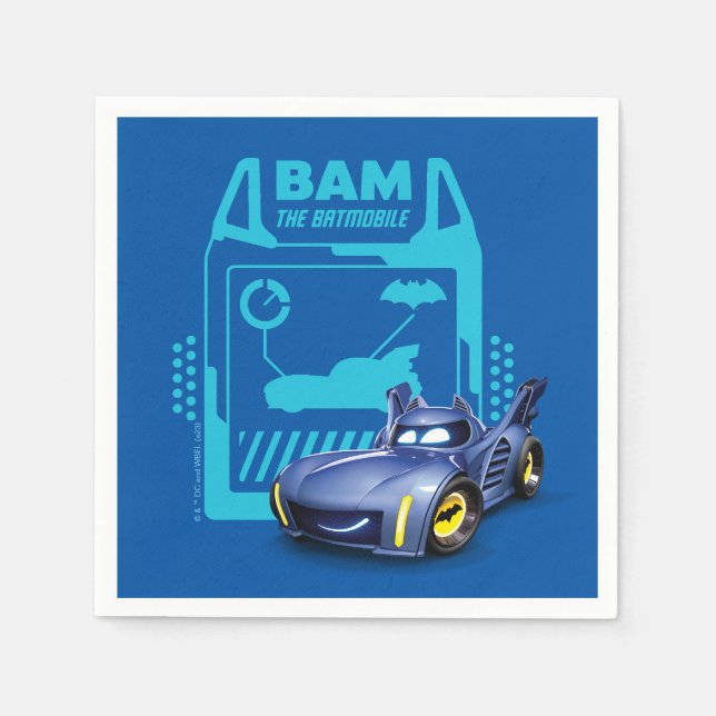 Batwheels™ Bam - The Batmobile Napkin (Front)