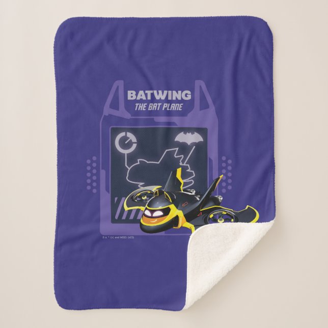 Batwheels™ Batwing - The Bat Plane Sherpa Blanket (Front)