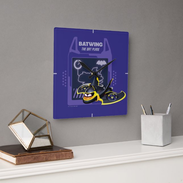 Batwheels™ Batwing - The Bat Plane Square Wall Clock (Office)