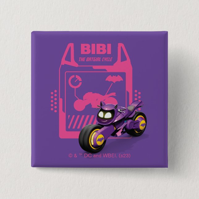 Batwheels™ Bibi - The Batgirl Cycle 15 Cm Square Badge (Front)