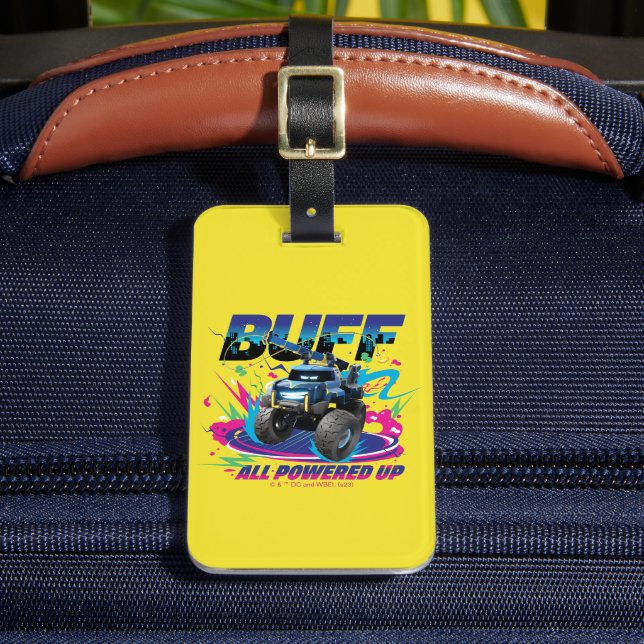 Batwheels™ Buff - All Powered Up Luggage Tag (Front Insitu 2)