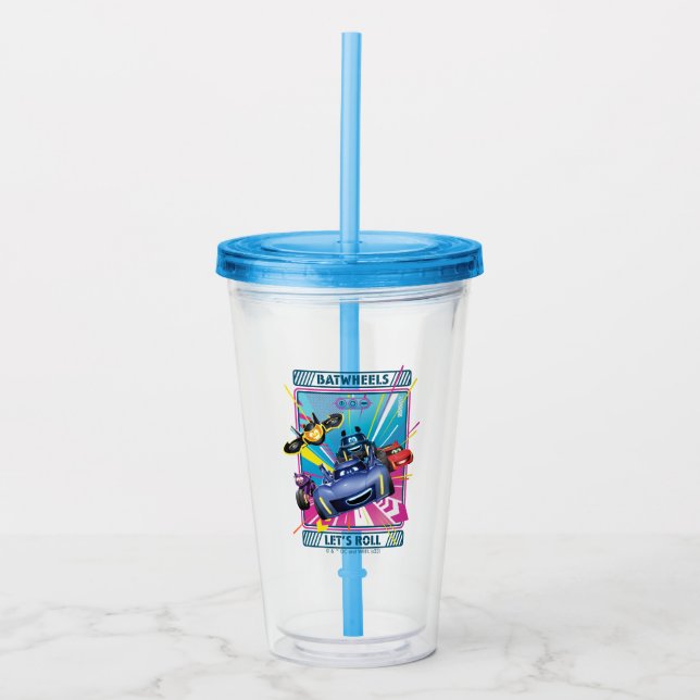 Batwheels™ - Let's Roll Acrylic Tumbler (Front)