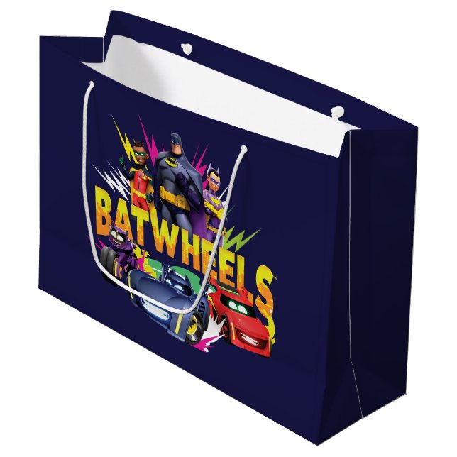 Batwheels™ Superhero Team Large Gift Bag (Front Angled)
