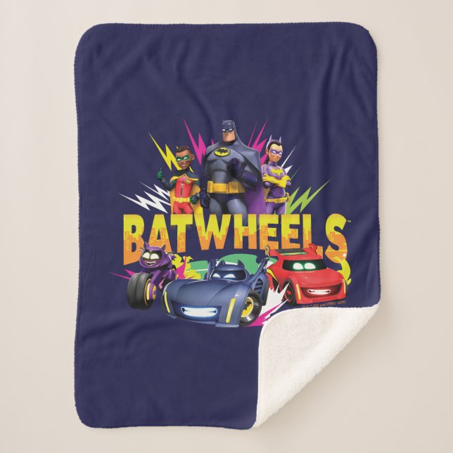 Batwheels™ Superhero Team Sherpa Blanket (Front)