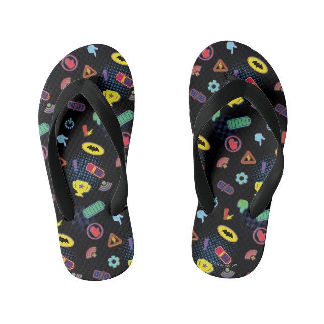 Batwheels™ Vehicle Icon Pattern Kid's Jandals (Footbed)