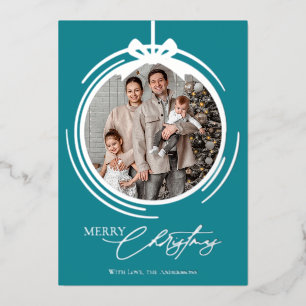 Bauble Ornament Calligraphy Christmas One Photo
