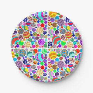 Baubles Paper Plate