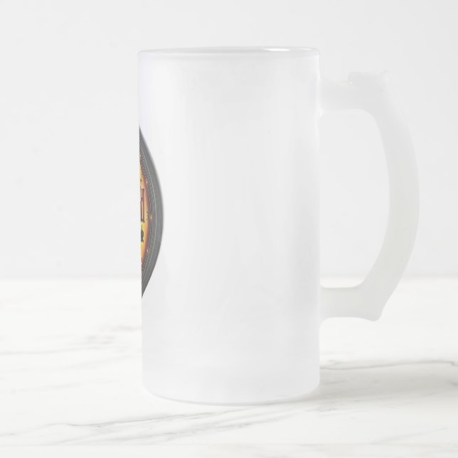 Baugh Frosted Glass Beer Mug (Right)