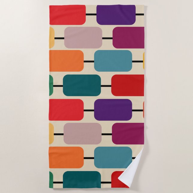 Bauhaus Abacus  Beach Towel (Front)