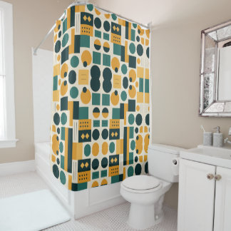 Bauhaus Abstract pattern Shower Curtain