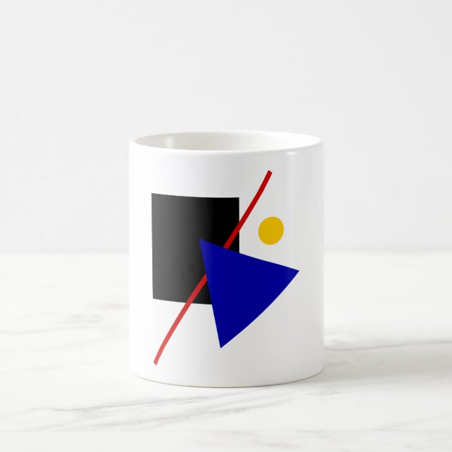 Bauhaus Art Composition Coffee Mug (Center)