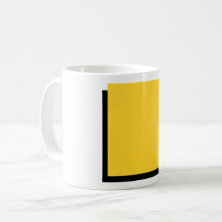 Bauhaus Art Composition Yellow Square Coffee Mug