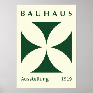 Bauhaus Ausstellung 1919 Geometric, home decor