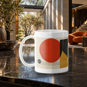 Bauhaus Balance Abstract Geometric Mug