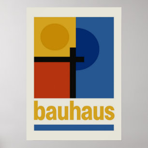 bauhaus, bauhaus design, modern design, geometric poster