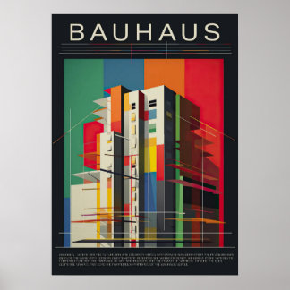 bauhaus, bauhaus design, modern design, geometric poster